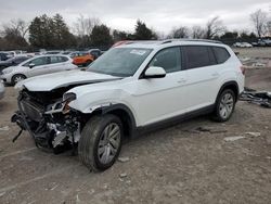 Salvage cars for sale at Madisonville, TN auction: 2021 Volkswagen Atlas SEL