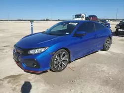 Salvage cars for sale at New Braunfels, TX auction: 2019 Honda Civic SI