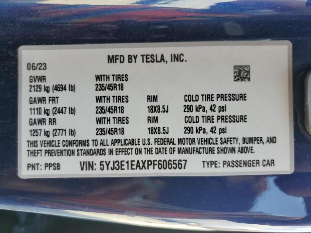 2023 Tesla Model 3