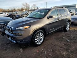 Salvage cars for sale at Chicago Heights, IL auction: 2016 Jeep Cherokee Limited