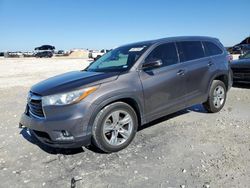 Salvage cars for sale at Taylor, TX auction: 2015 Toyota Highlander Limited