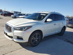 Salvage cars for sale at Grand Prairie, TX auction: 2019 Infiniti QX60 Luxe