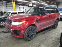 Salvage SUVs for sale at auction: 2016 Land Rover Range Rover Sport SVR