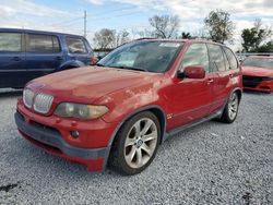 Salvage cars for sale at Riverview, FL auction: 2005 BMW X5 4.8IS