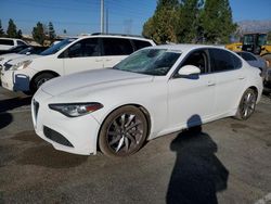 Salvage cars for sale at Rancho Cucamonga, CA auction: 2017 Alfa Romeo Giulia