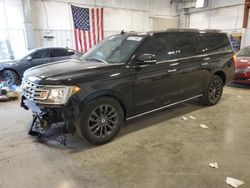 Salvage cars for sale at Mcfarland, WI auction: 2019 Ford Expedition Max Limited