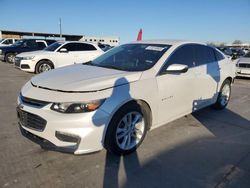 2016 Chevrolet Malibu LT en venta en Grand Prairie, TX