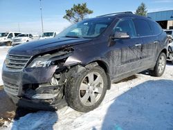 Salvage cars for sale at Woodhaven, MI auction: 2015 Chevrolet Traverse LTZ