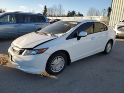 Honda Civic lx salvage cars for sale: 2012 Honda Civic LX