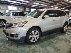 Salvage cars for sale at East Granby, CT auction: 2016 Chevrolet Traverse LT