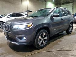 Salvage cars for sale at Woodhaven, MI auction: 2020 Jeep Cherokee Limited