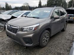 Subaru salvage cars for sale: 2019 Subaru Forester Premium