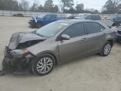 Toyota Corolla salvage cars for sale: 2017 Toyota Corolla L