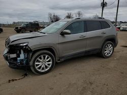 Salvage cars for sale from Copart Portland, MI: 2016 Jeep Cherokee Limited