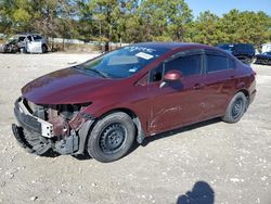 Salvage cars for sale at Houston, TX auction: 2013 Honda Civic LX