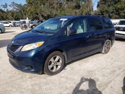 Salvage cars for sale from Copart Ocala, FL: 2012 Toyota Sienna LE