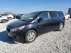 Salvage cars for sale at Temple, TX auction: 2015 KIA Sedona LX