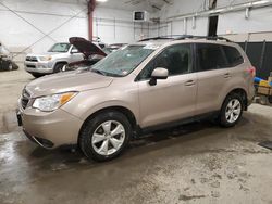 Salvage cars for sale at Center Rutland, VT auction: 2015 Subaru Forester 2.5I Premium