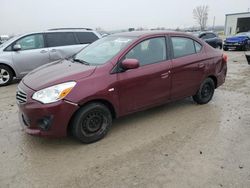 Salvage cars for sale from Copart Kansas City, KS: 2017 Mitsubishi Mirage G4 ES