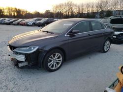 Salvage cars for sale at North Billerica, MA auction: 2015 Chrysler 200 Limited