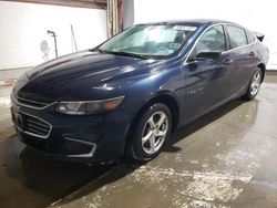 Salvage cars for sale at Leroy, NY auction: 2017 Chevrolet Malibu LS