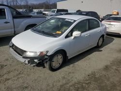 Salvage cars for sale at Spartanburg, SC auction: 2008 Honda Civic Hybrid