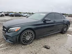 Mercedes-Benz c-Class salvage cars for sale: 2019 Mercedes-Benz C 300 4matic