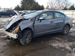 Salvage cars for sale at Finksburg, MD auction: 2012 Honda Civic EX