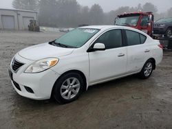 Salvage cars for sale at Mendon, MA auction: 2014 Nissan Versa S