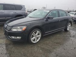 Volkswagen Passat salvage cars for sale: 2013 Volkswagen Passat SE