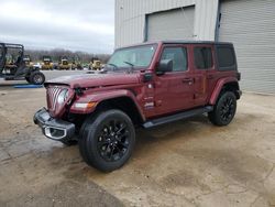 Jeep Wrangler salvage cars for sale: 2021 Jeep Wrangler Unlimited Sahara 4XE