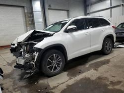 Salvage cars for sale at auction: 2018 Toyota Highlander SE