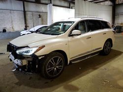 Salvage cars for sale from Copart Windsor, NJ: 2019 Infiniti QX60 Luxe