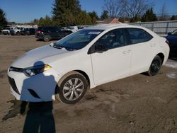 Salvage cars for sale at Finksburg, MD auction: 2016 Toyota Corolla L