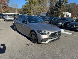 Salvage cars for sale at North Billerica, MA auction: 2024 Mercedes-Benz C 300 4matic