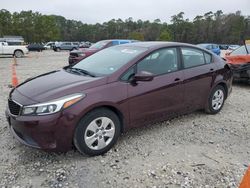 Salvage cars for sale at Houston, TX auction: 2017 KIA Forte LX