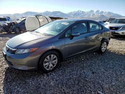 Honda Civic lx salvage cars for sale: 2012 Honda Civic LX