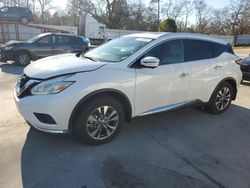 Salvage cars for sale at Augusta, GA auction: 2016 Nissan Murano S