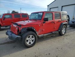 Jeep salvage cars for sale: 2018 Jeep Wrangler Unlimited Sport