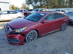 Salvage cars for sale at Midway, FL auction: 2017 Hyundai Sonata Sport