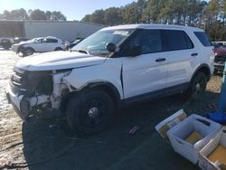 Salvage cars for sale at Seaford, DE auction: 2015 Ford Explorer Police Interceptor