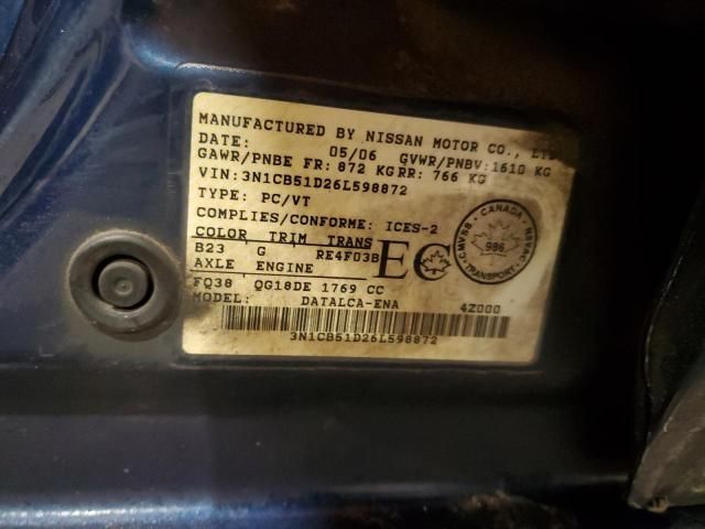 2006 Nissan Sentra 1.8