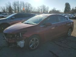 Salvage cars for sale at Portland, OR auction: 2017 Chevrolet Cruze LT