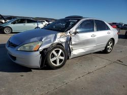 Salvage cars for sale at Grand Prairie, TX auction: 2004 Honda Accord EX