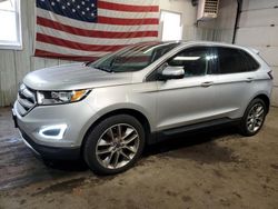 Ford salvage cars for sale: 2015 Ford Edge Titanium