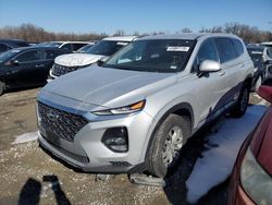 Salvage cars for sale at Cahokia Heights, IL auction: 2019 Hyundai Santa FE SE