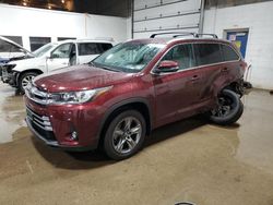 2019 Toyota Highlander Limited en venta en Blaine, MN