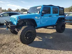 Jeep salvage cars for sale: 2017 Jeep Wrangler Unlimited Rubicon