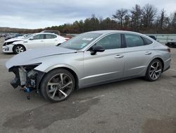 Salvage cars for sale at Brookhaven, NY auction: 2021 Hyundai Sonata SEL Plus