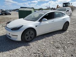 Tesla salvage cars for sale: 2022 Tesla Model 3